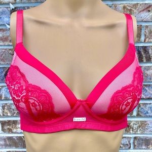 NWTs 34C Hot Pink UK Fidelia Lace Bra